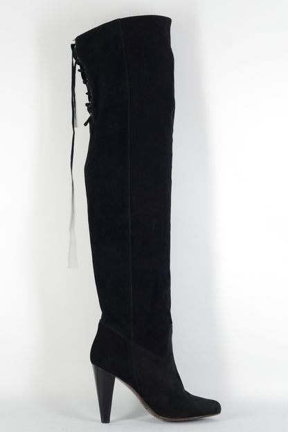 BUUTS Maje Overknees Wildleder schwarz 224113-3