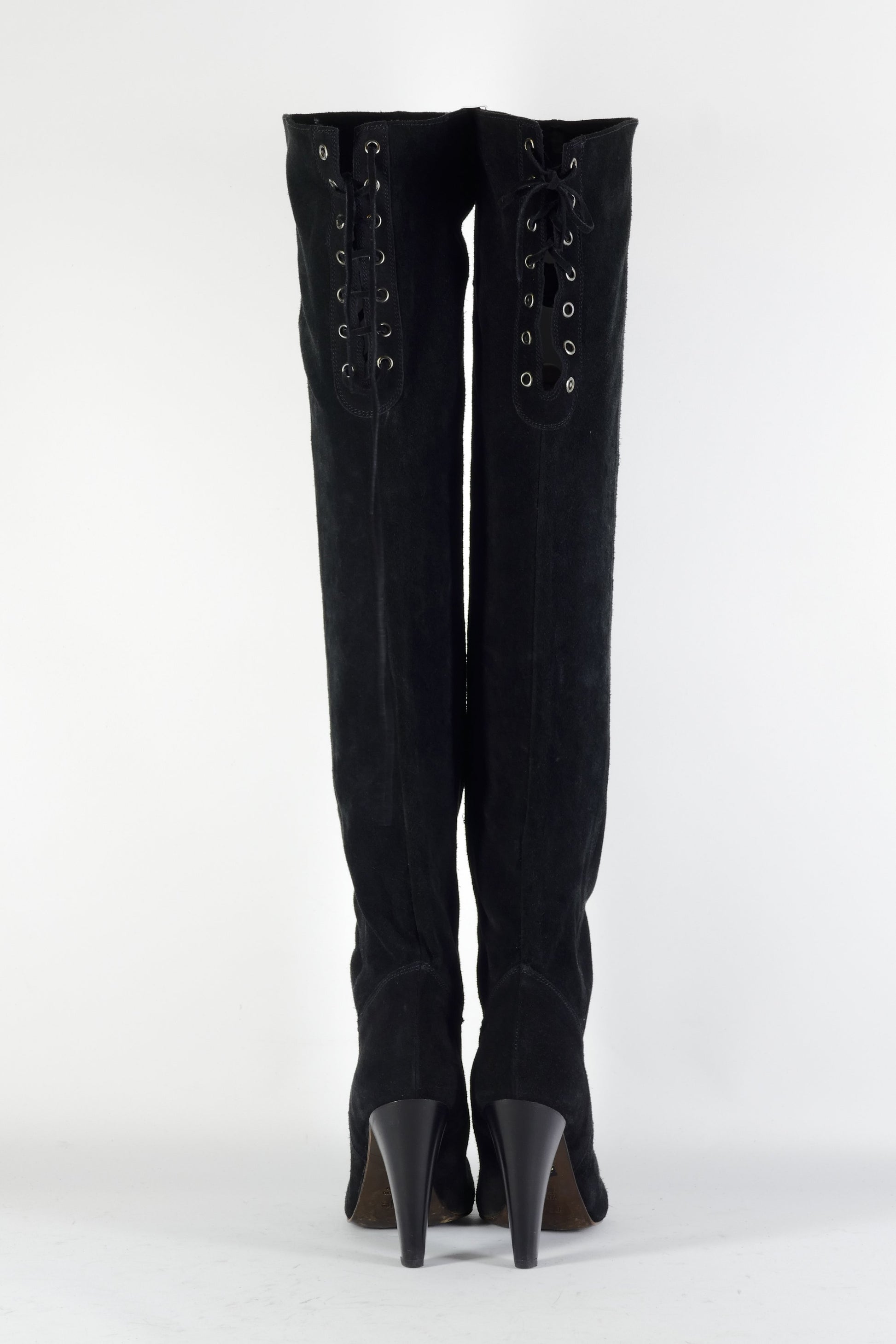 BUUTS Maje Overknees Wildleder schwarz 224113-5