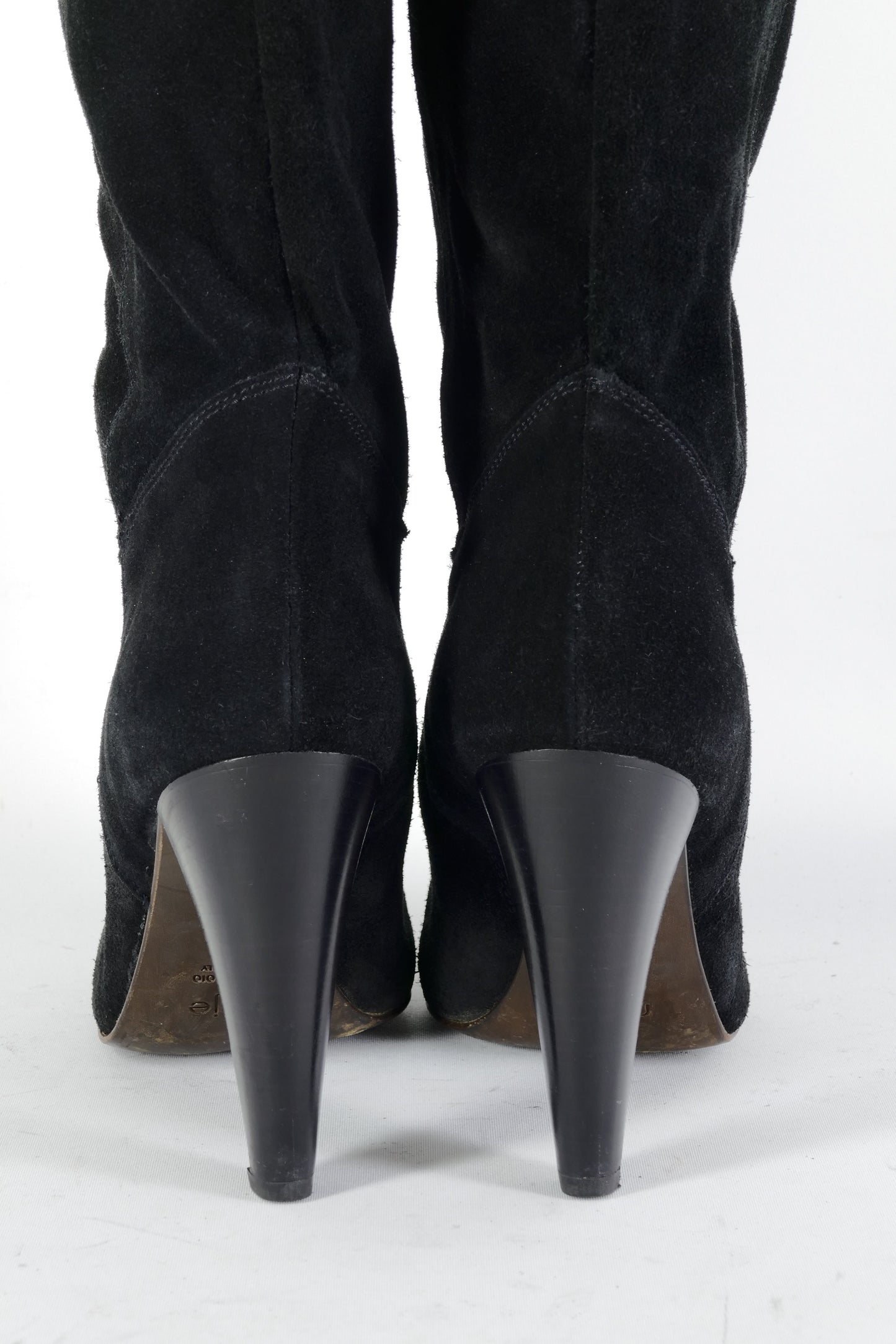 BUUTS Maje Overknees Wildleder schwarz 224113-6