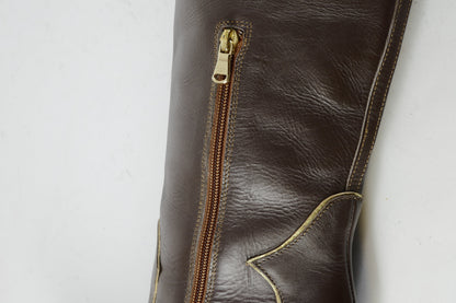 BUUTS Patrizia Pepe Overknees Leder dunkelbraun 224114-10