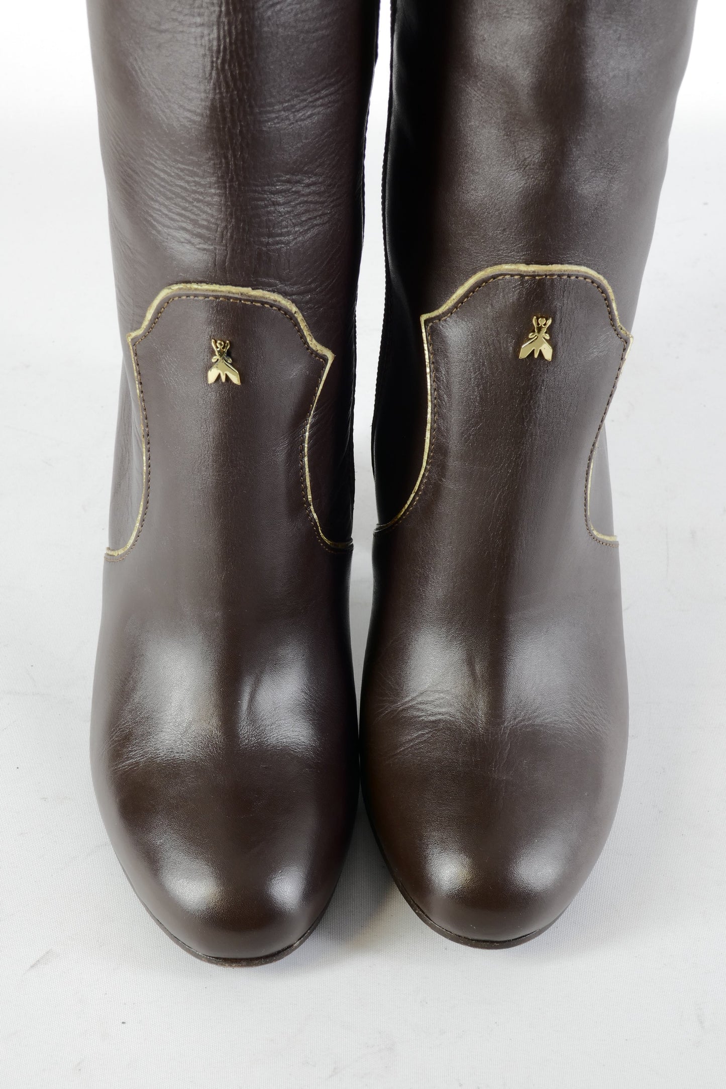 BUUTS Patrizia Pepe Overknees Leder dunkelbraun 224114-7