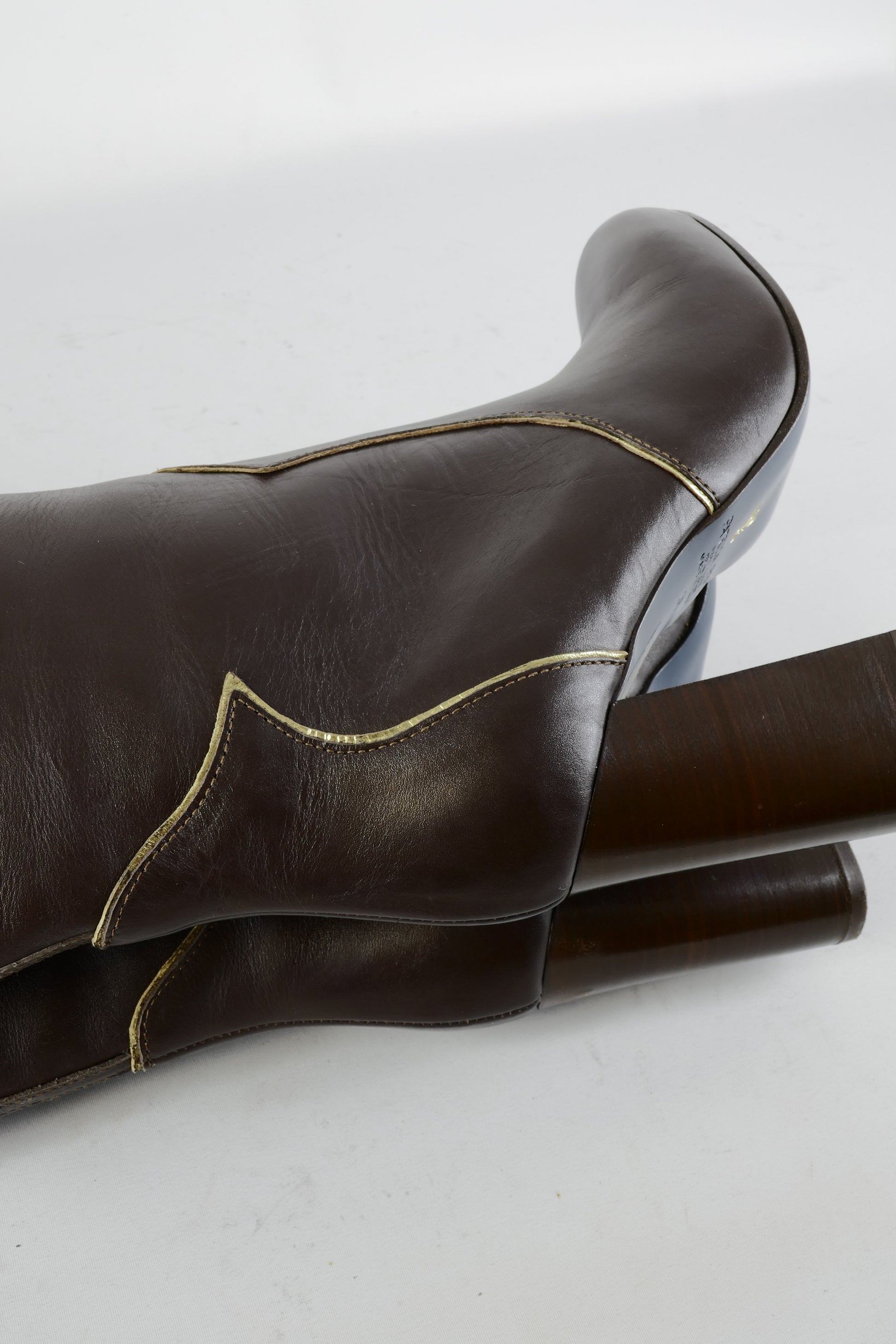 BUUTS Patrizia Pepe Overknees Leder dunkelbraun 224114-9