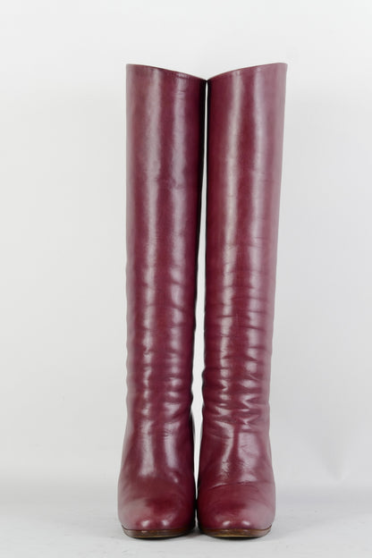 BUUTS Salmaso Vintage-Stiefel Leder bordeaux 224117-4