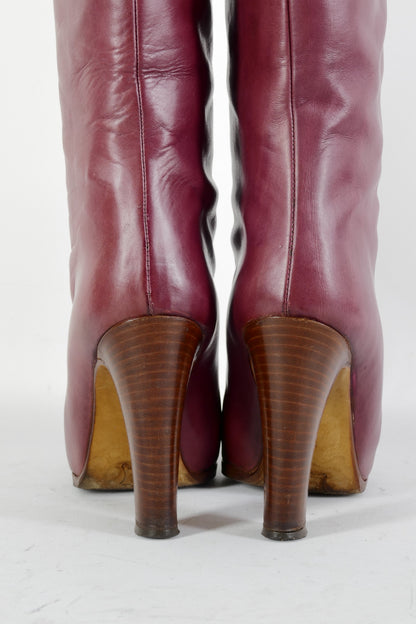 BUUTS Salmaso Vintage-Stiefel Leder bordeaux 224117-6
