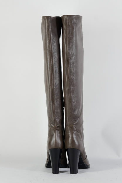 BUUTS Eden Hohe Stiefel Leder graubraun 224120-5