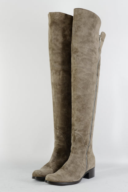 BUUTS Heyraud Overknees Wildleder graubraun 224121-2