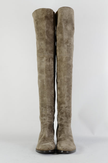 BUUTS Heyraud Overknees Wildleder graubraun 224121-4