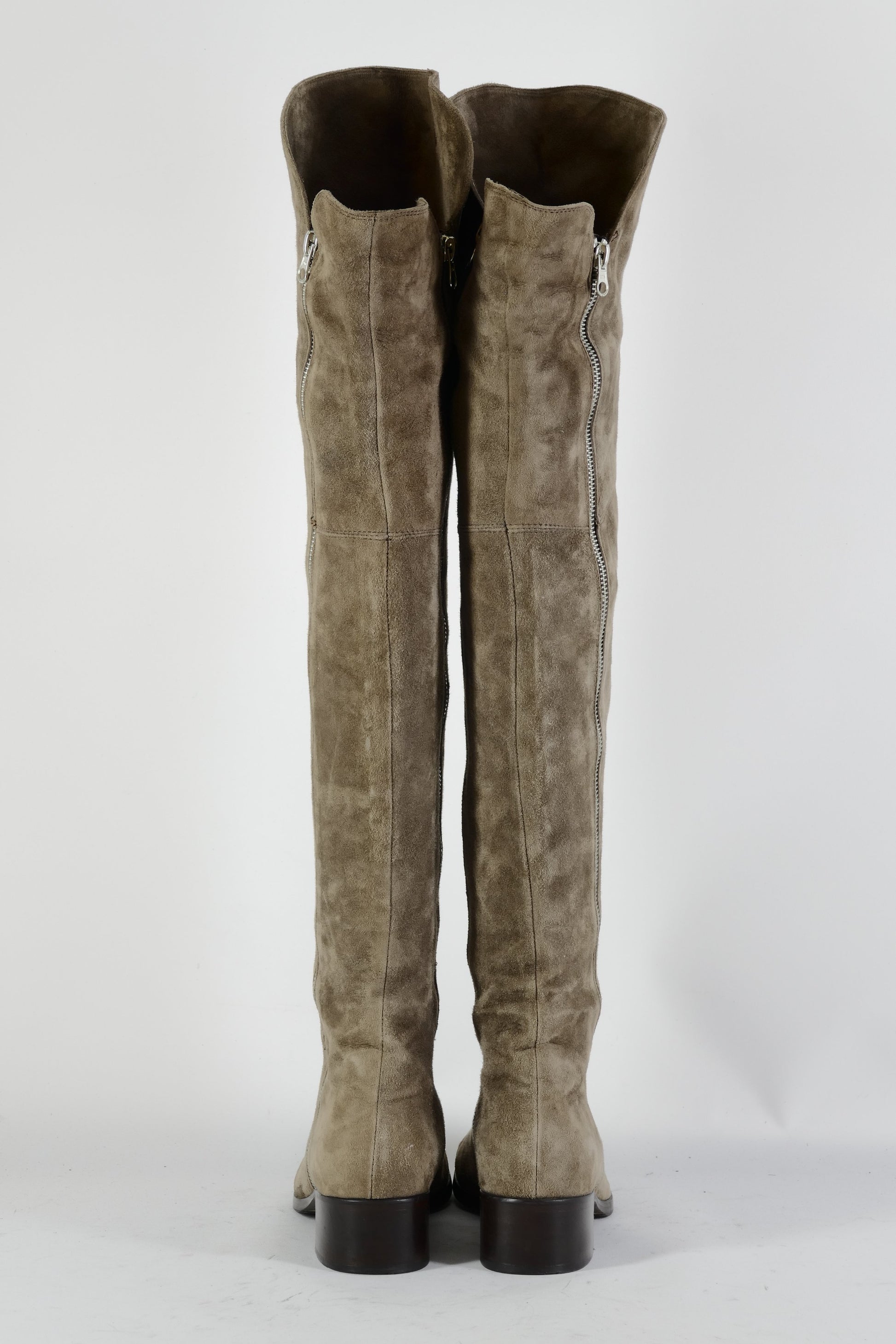 BUUTS Heyraud Overknees Wildleder graubraun 224121-5