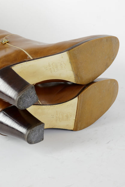 BUUTS Vincenzo La Porta Vintage-Stiefel Leder mittelbraun 224123-8