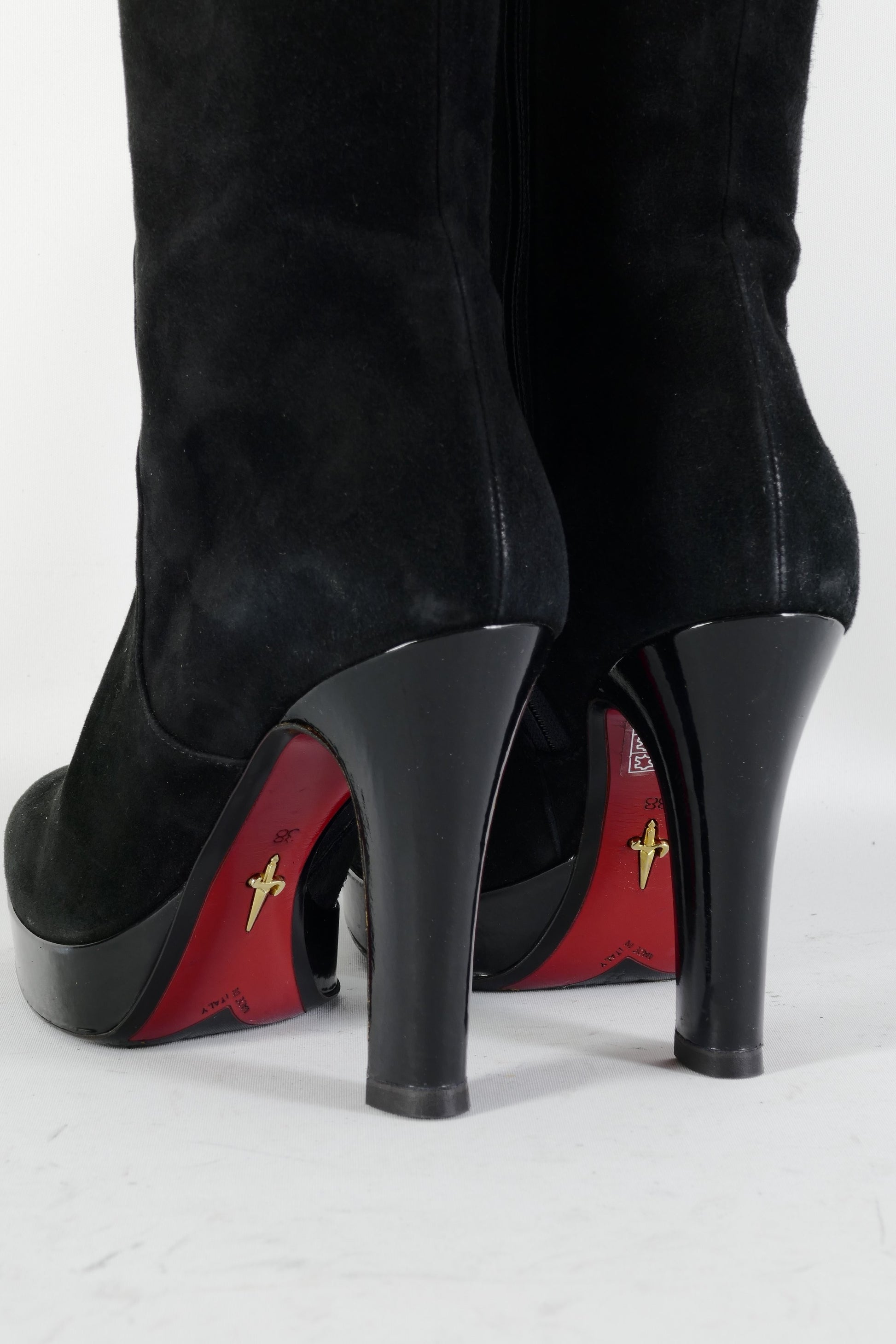 BUUTS Cesare Paciotti Stiefel Wildleder schwarz 224124-7