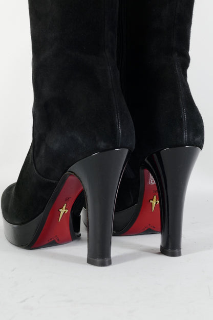 BUUTS Cesare Paciotti Stiefel Wildleder schwarz 224124-7