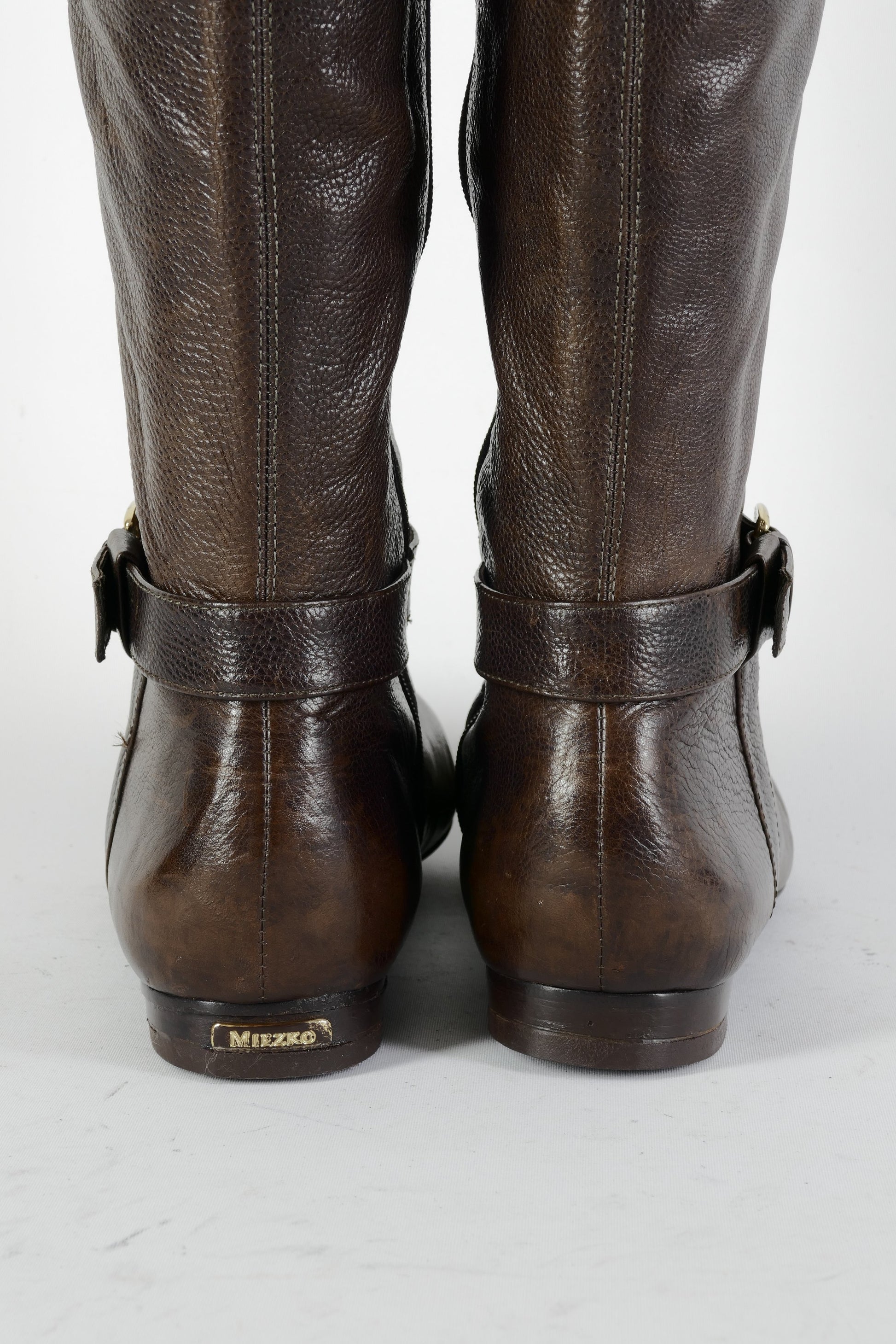BUUTS Miezko Overknees Leder mittelbraun 224126-6
