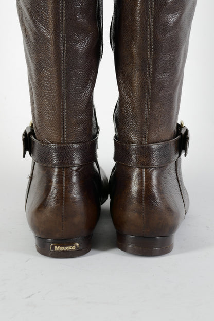 BUUTS Miezko Overknees Leder mittelbraun 224126-6