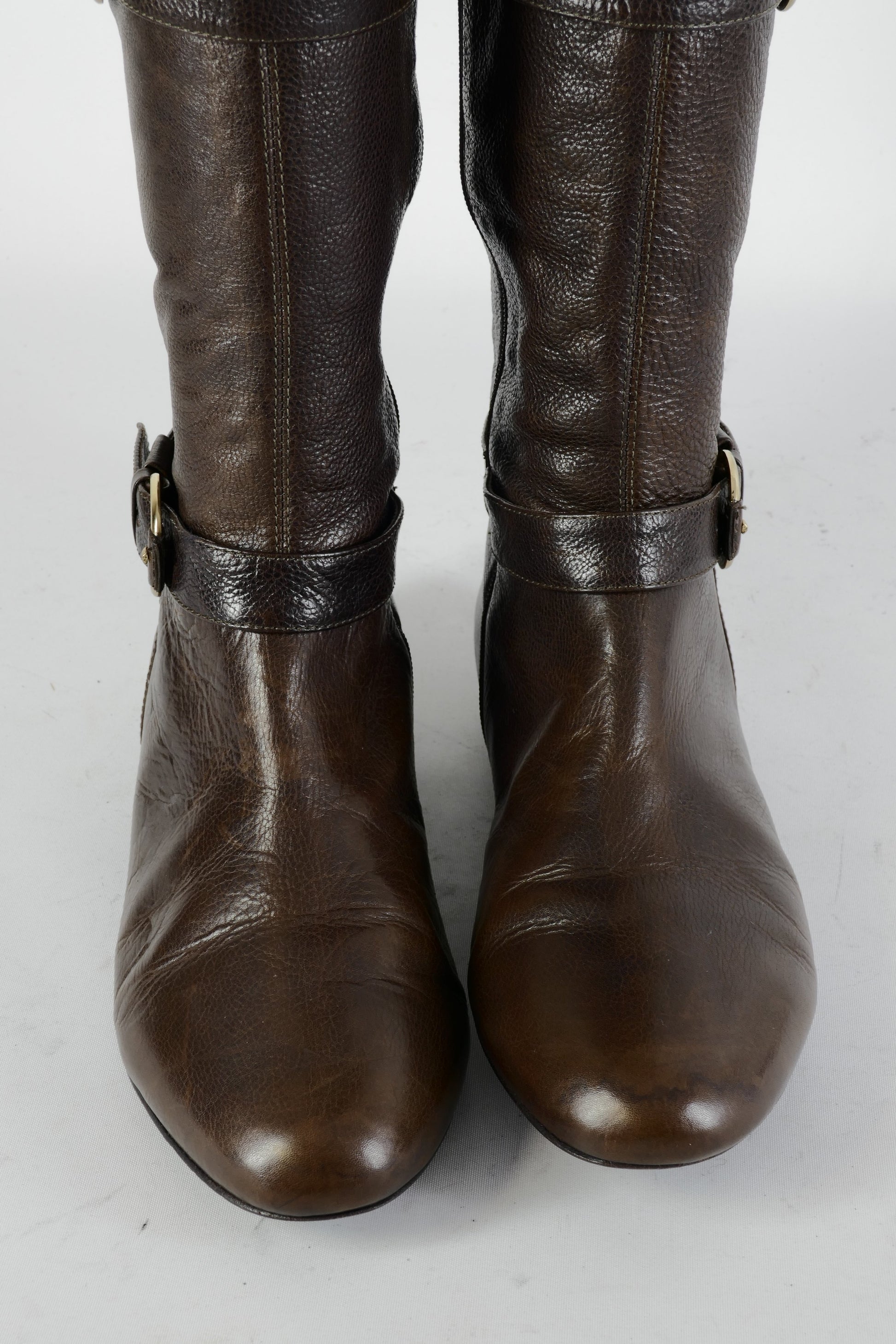 BUUTS Miezko Overknees Leder mittelbraun 224126-7