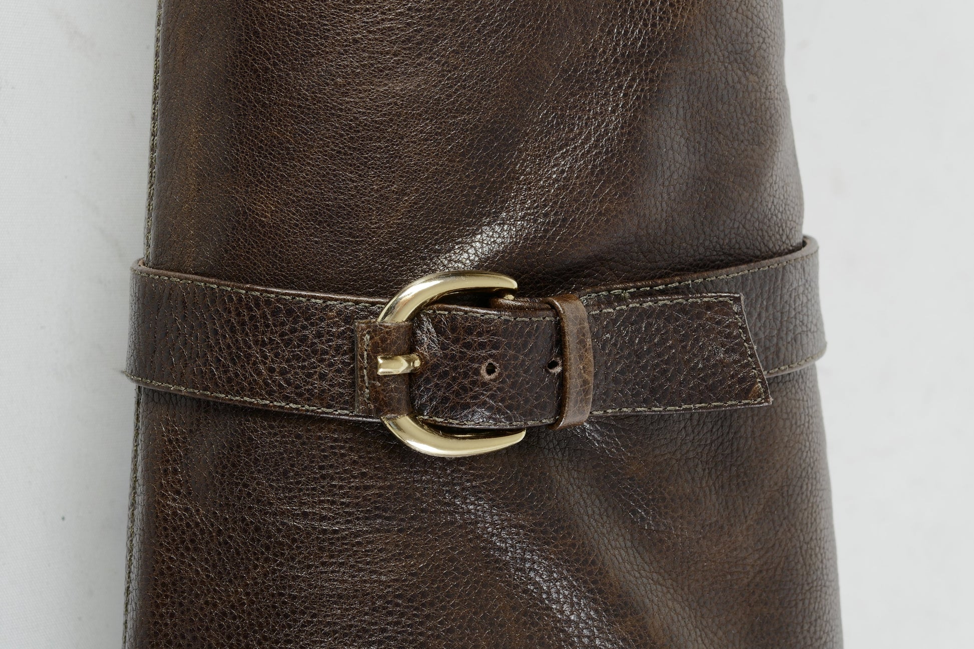 BUUTS Miezko Overknees Leder mittelbraun 224126-9