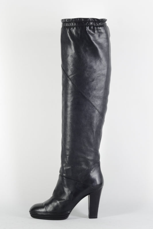 BUUTS Hogan Hohe Stiefel Leder schwarz 224130-1