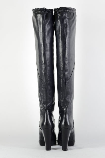 BUUTS Hogan Hohe Stiefel Leder schwarz 224130-5