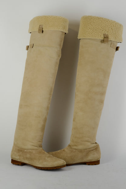 BUUTS Paul&Joe Overknees Wildleder camel 225001-9