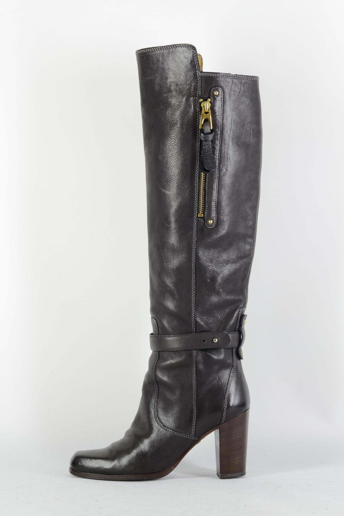 BUUTS Barbara Bui Stiefel Leder dunkelbraun 225004-1