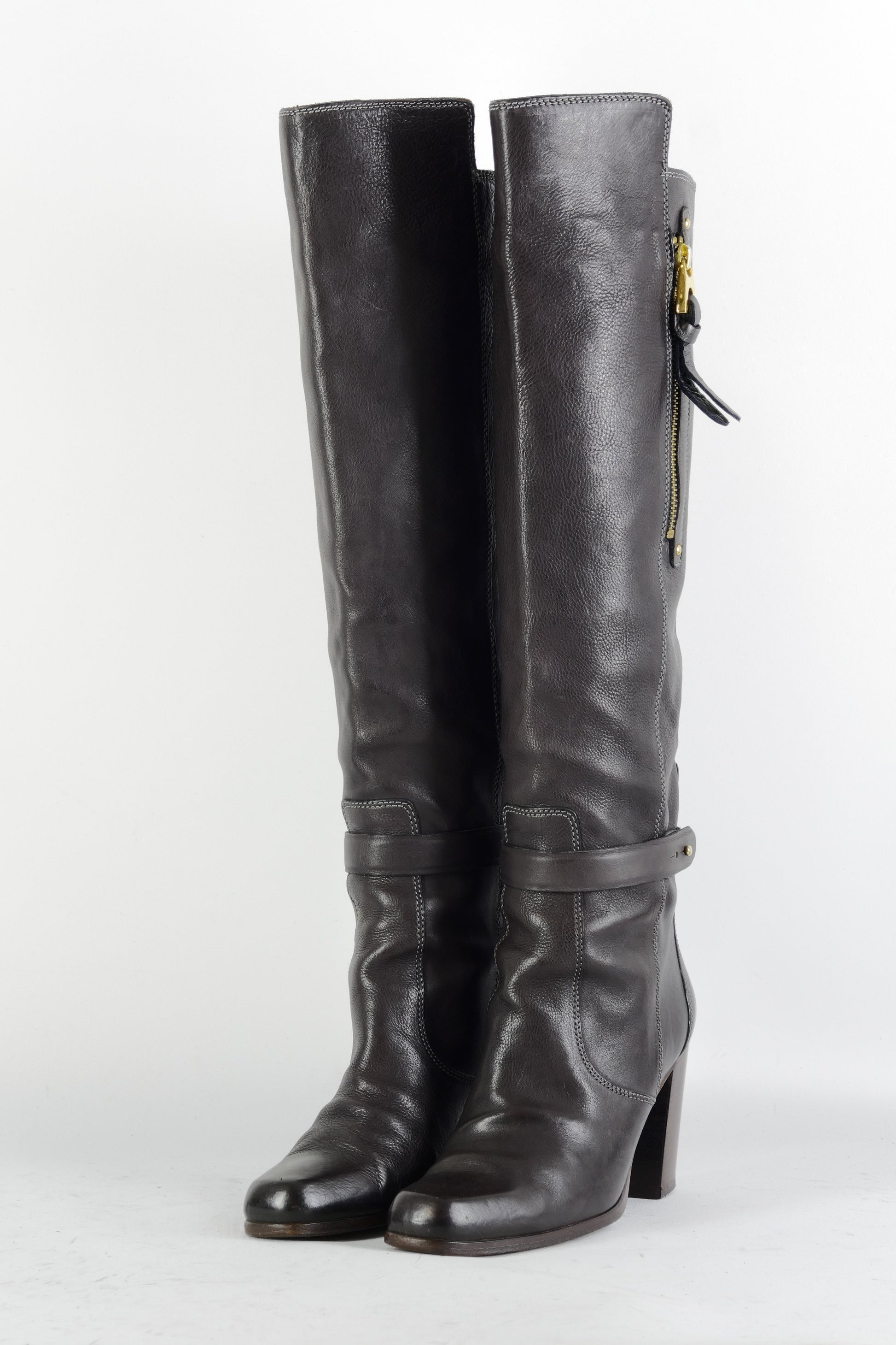 BUUTS Barbara Bui Stiefel Leder dunkelbraun 225004-2