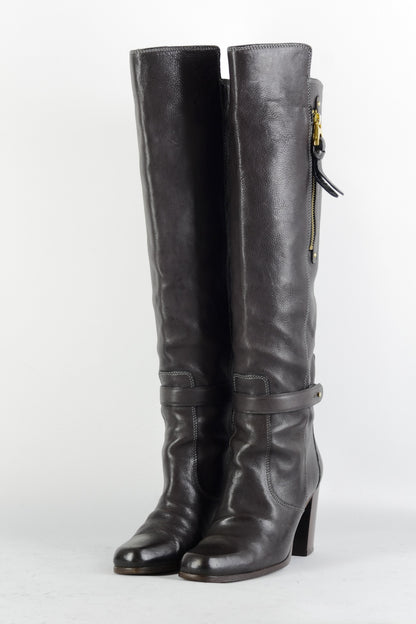 BUUTS Barbara Bui Stiefel Leder dunkelbraun 225004-2