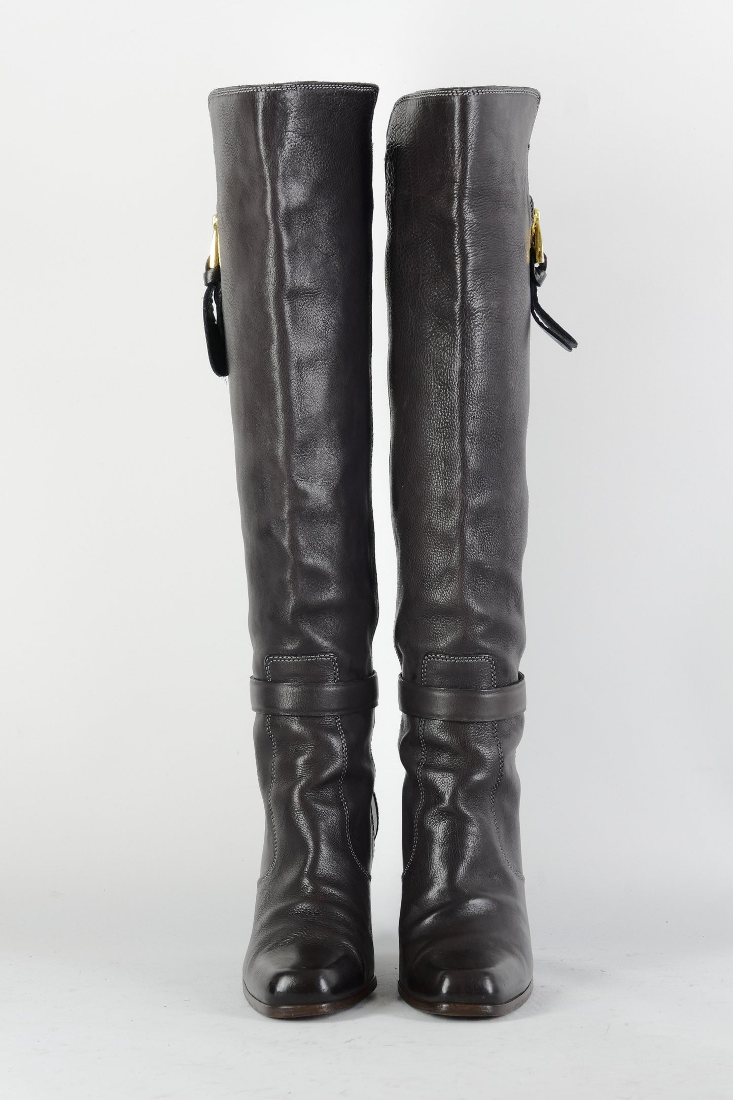 BUUTS Barbara Bui Stiefel Leder dunkelbraun 225004-4