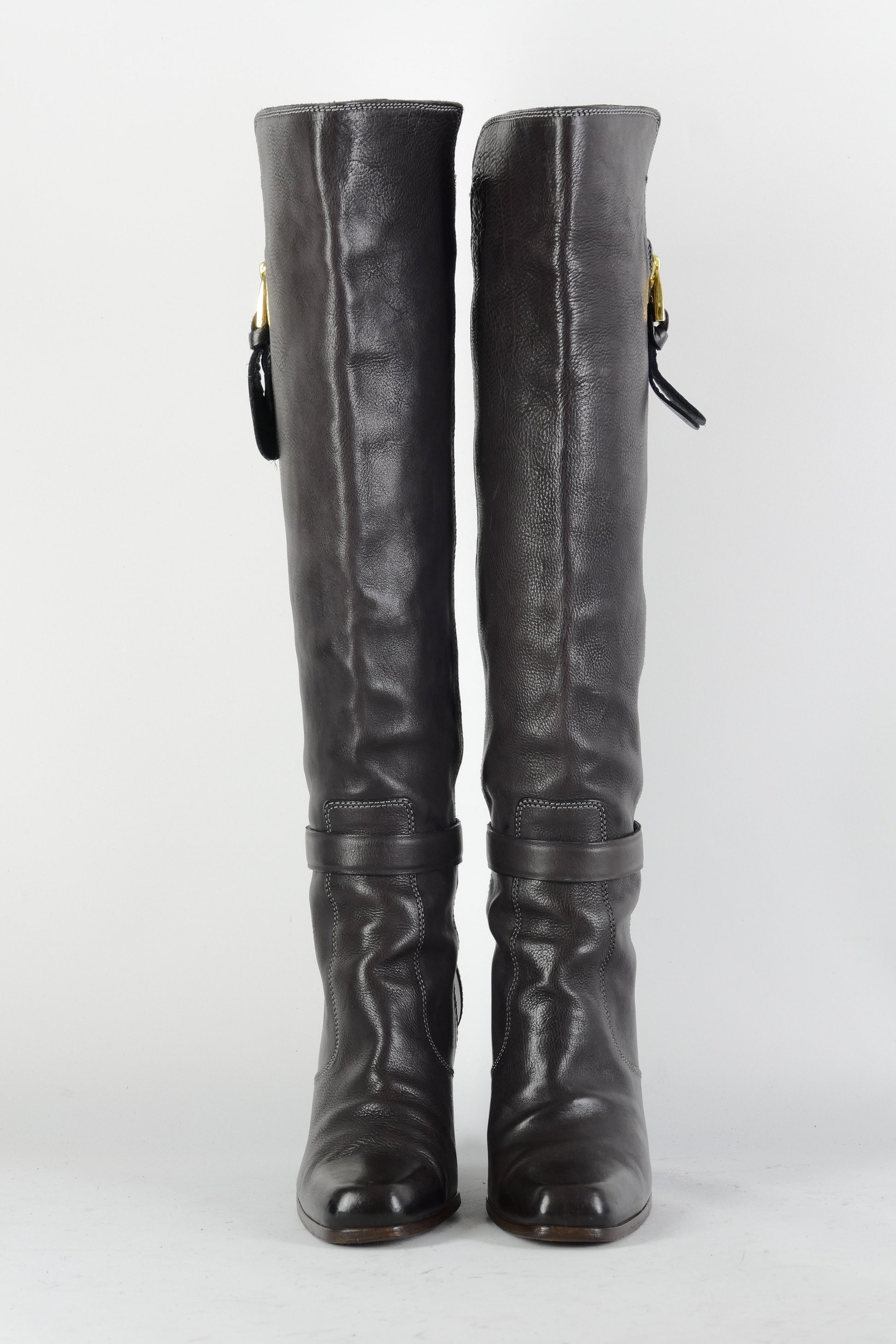 BUUTS Barbara Bui Stiefel Leder dunkelbraun 225004-4