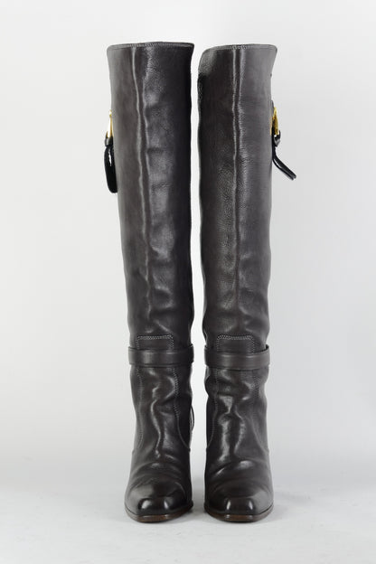 BUUTS Barbara Bui Stiefel Leder dunkelbraun 225004-4