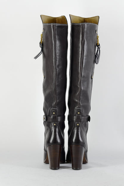 BUUTS Barbara Bui Stiefel Leder dunkelbraun 225004-5