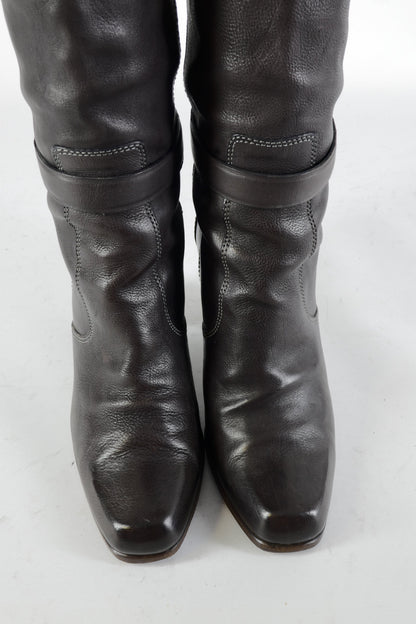 BUUTS Barbara Bui Stiefel Leder dunkelbraun 225004-7