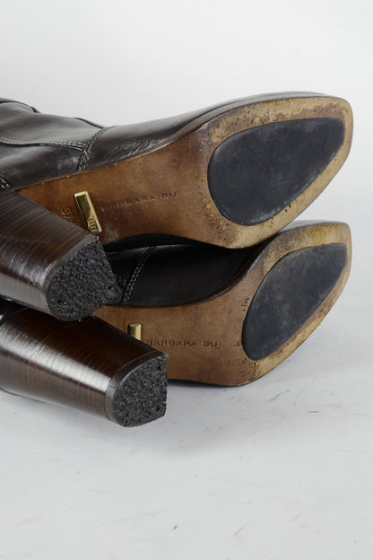 BUUTS Barbara Bui Stiefel Leder dunkelbraun 225004-8