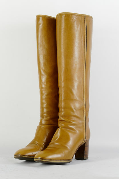 BUUTS Pollini Vintage-Stiefel Leder cognac 225008-2
