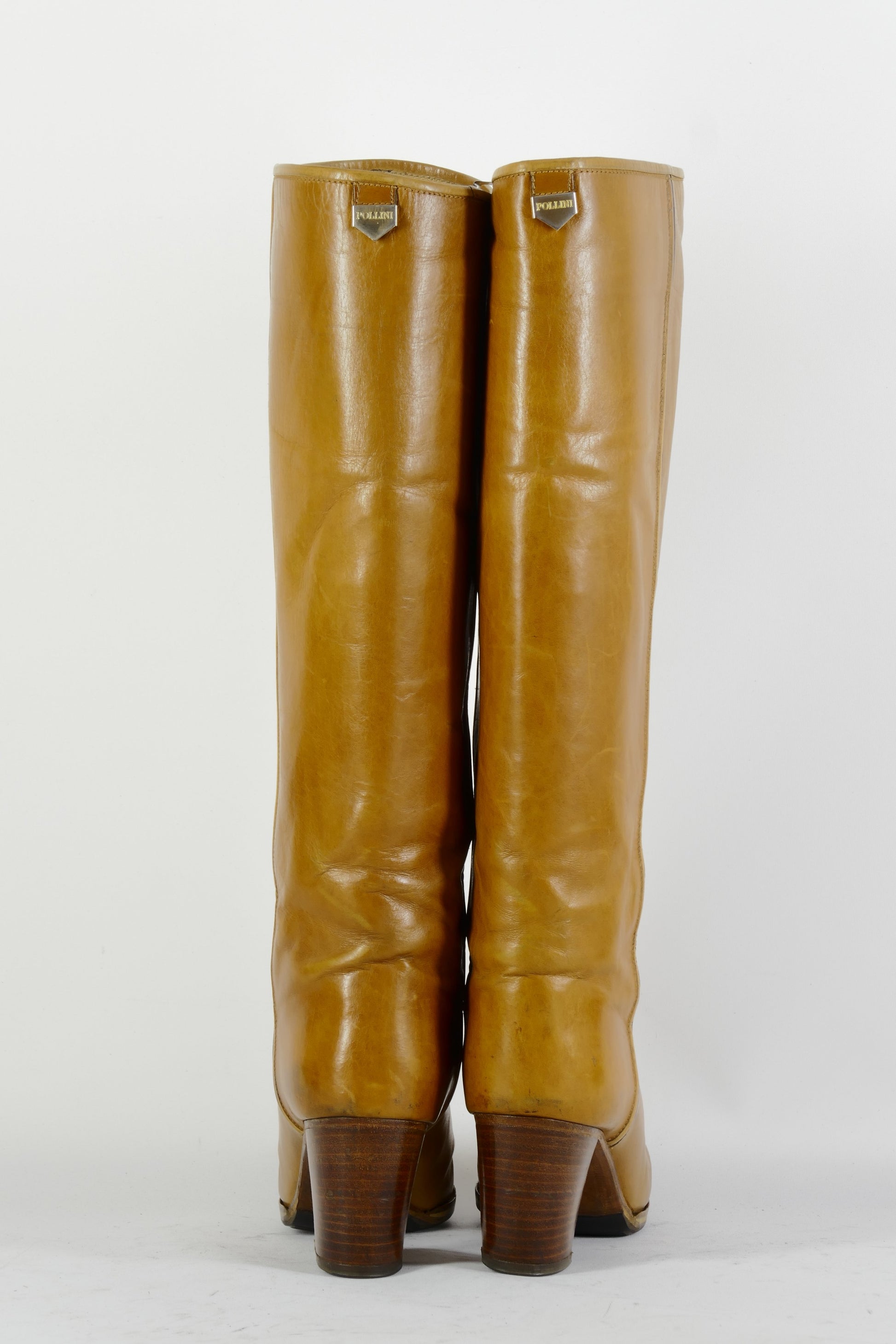 BUUTS Pollini Vintage-Stiefel Leder cognac 225008-5