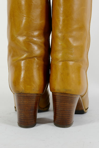 BUUTS Pollini Vintage-Stiefel Leder cognac 225008-6