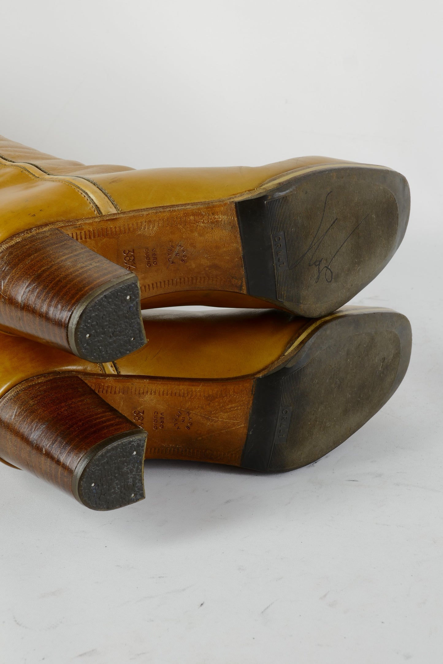 BUUTS Pollini Vintage-Stiefel Leder cognac 225008-8