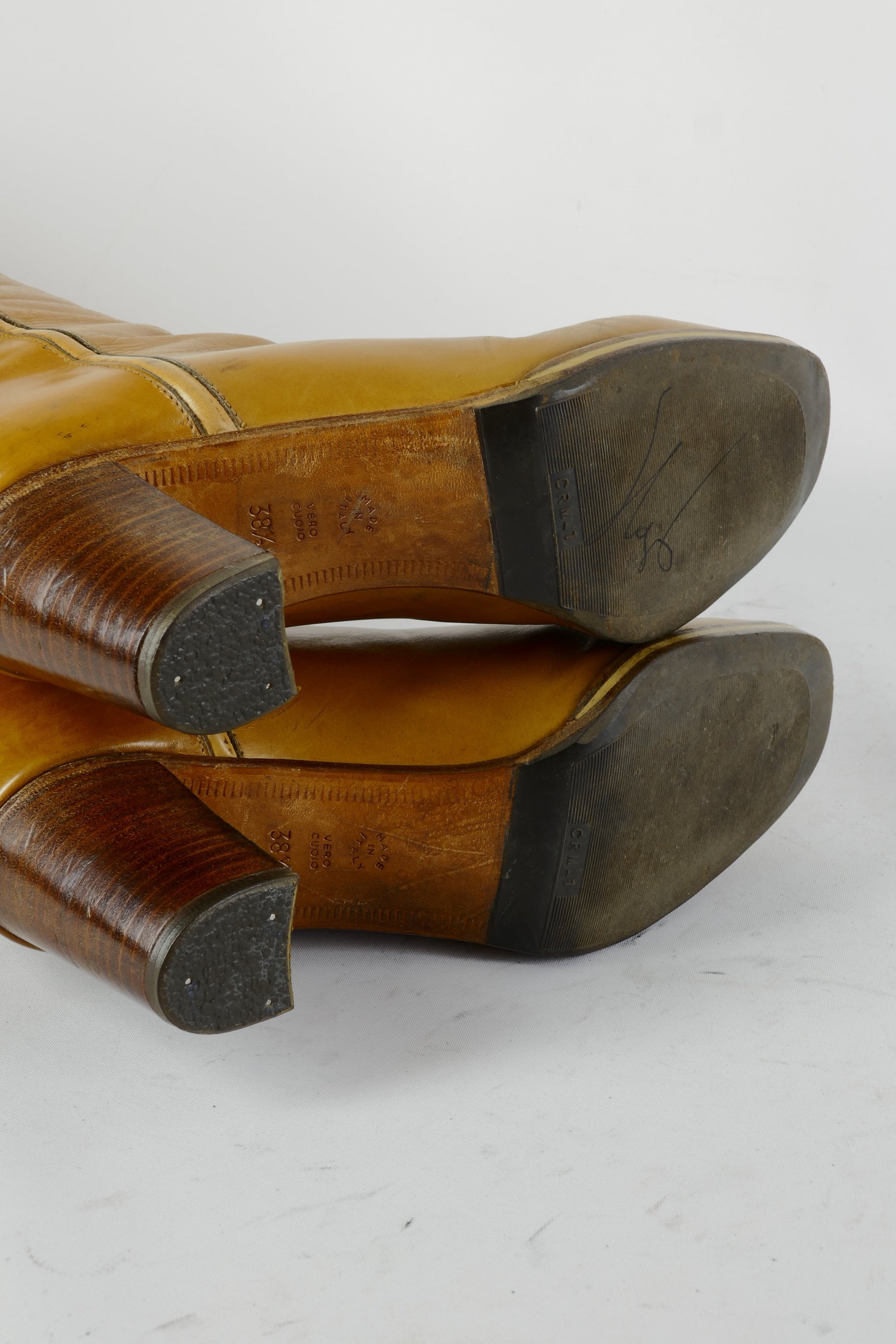 BUUTS Pollini Vintage-Stiefel Leder cognac 225008-8