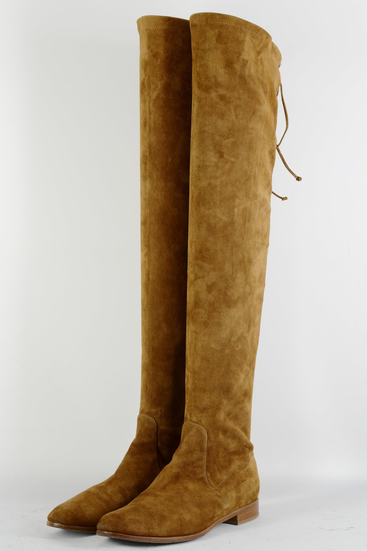 BUUTS Navyboot Overknees Wildleder cognac 225009-2