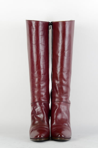 BUUTS Byron Vintage-Stiefel Leder bordeaux 225011-4