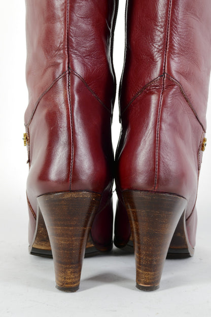 BUUTS Byron Vintage-Stiefel Leder bordeaux 225011-6