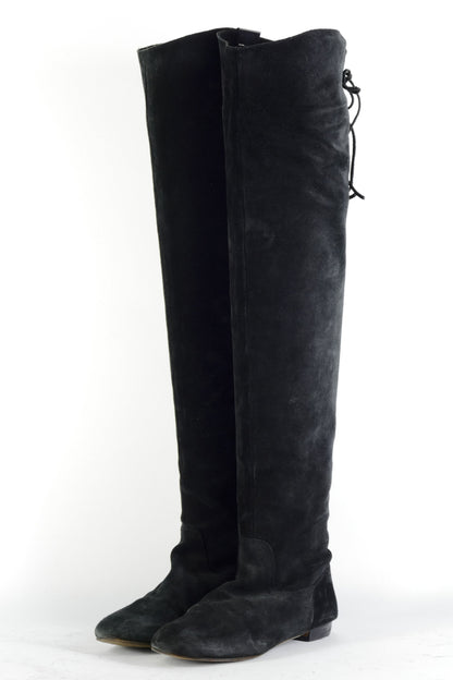 BUUTS Chloé Overknees Wildleder schwarz 225013-2