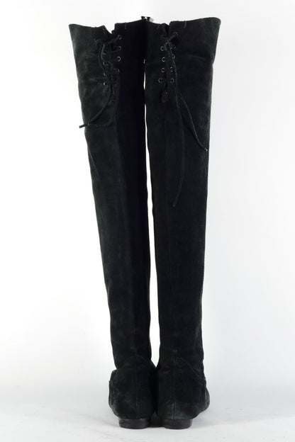 BUUTS Chloé Overknees Wildleder schwarz 225013-5