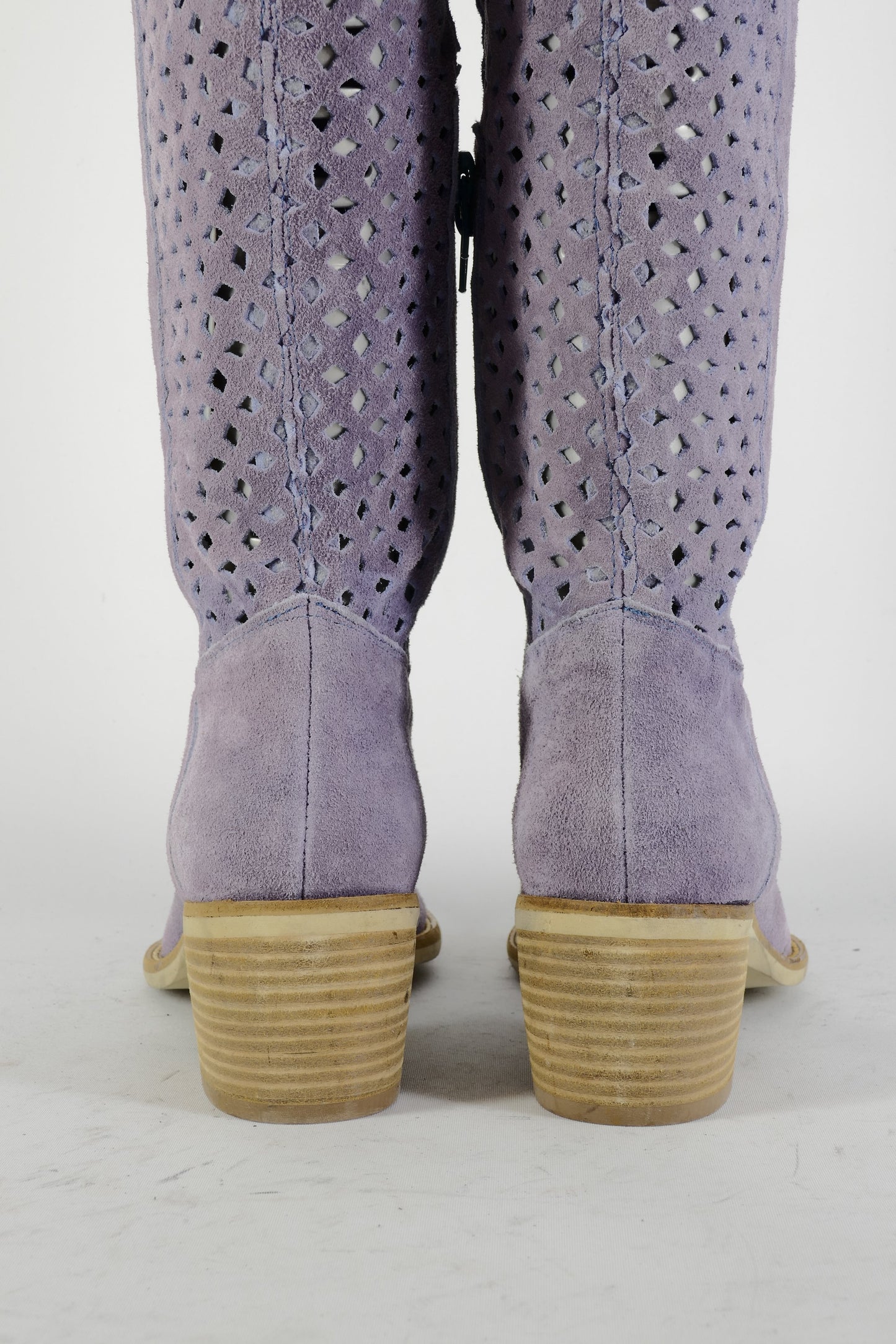 BUUTS Elena Hohe Stiefel Leder flieder 225020-6