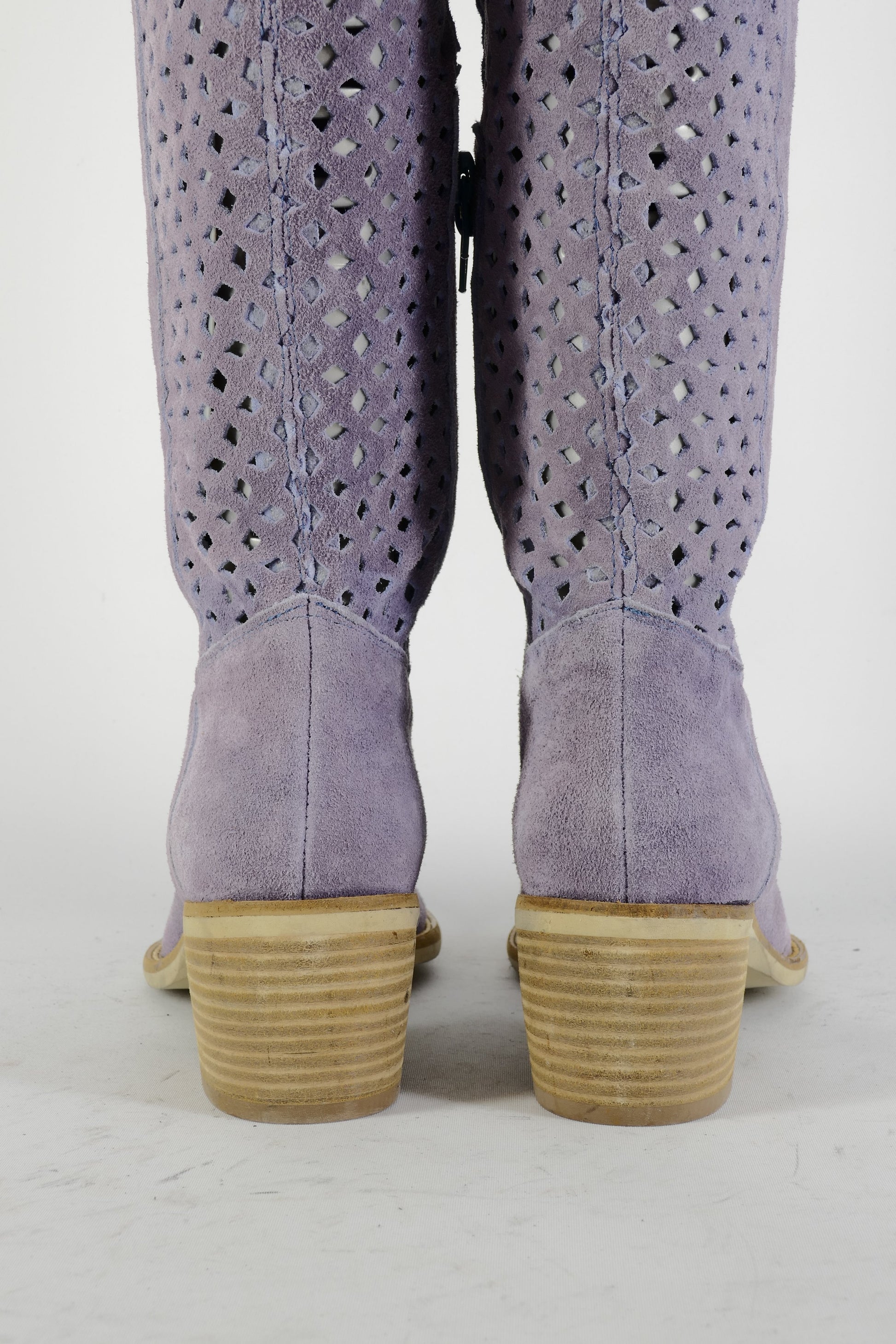 BUUTS Elena Hohe Stiefel Leder flieder 225020-6