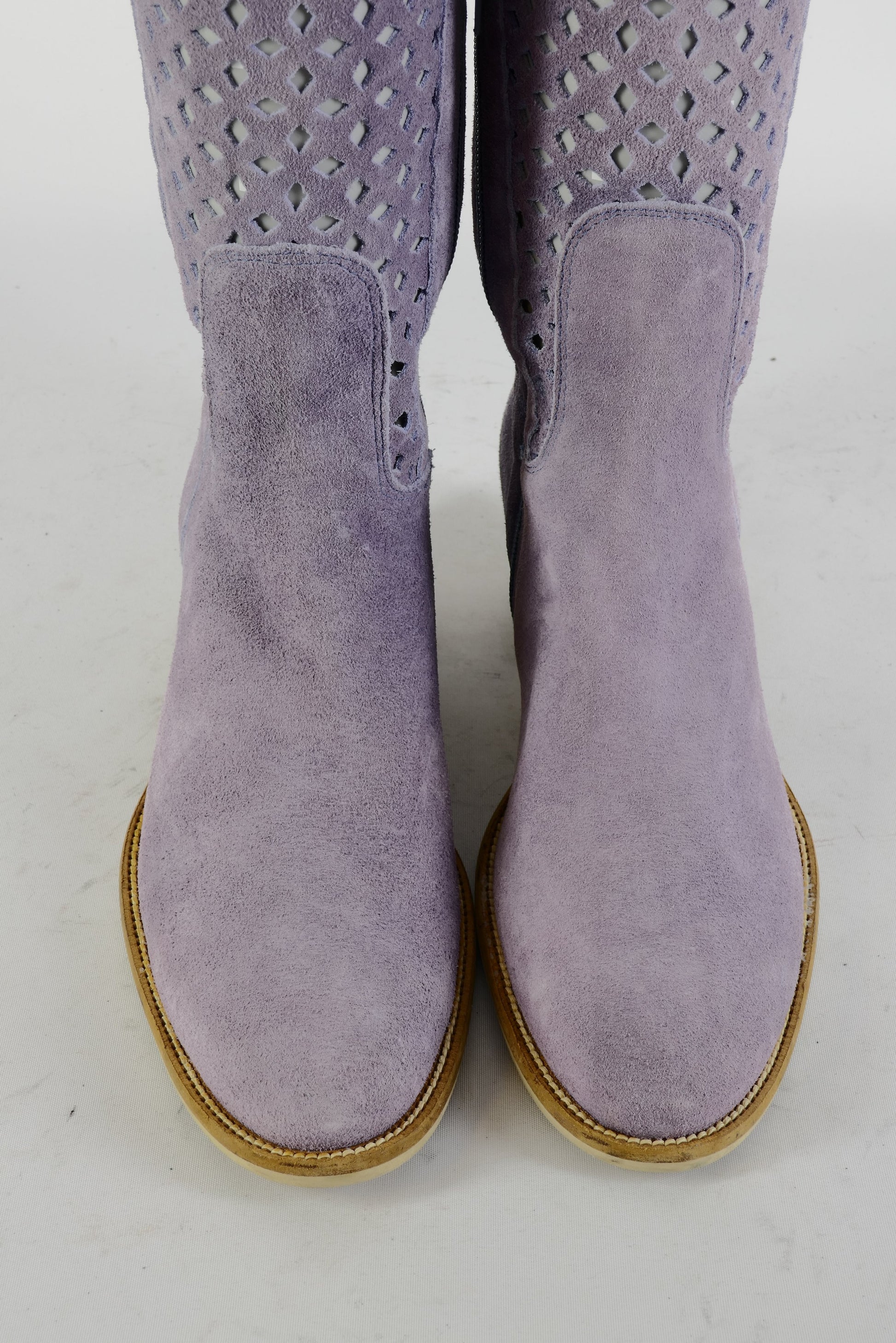 BUUTS Elena Hohe Stiefel Leder flieder 225020-7