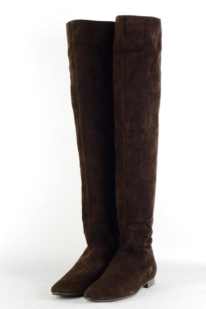 BUUTS Uli Knecht Overknees Wildleder dunkelbraun 225022-2