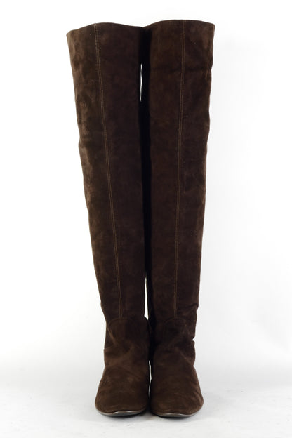 BUUTS Uli Knecht Overknees Wildleder dunkelbraun 225022-4