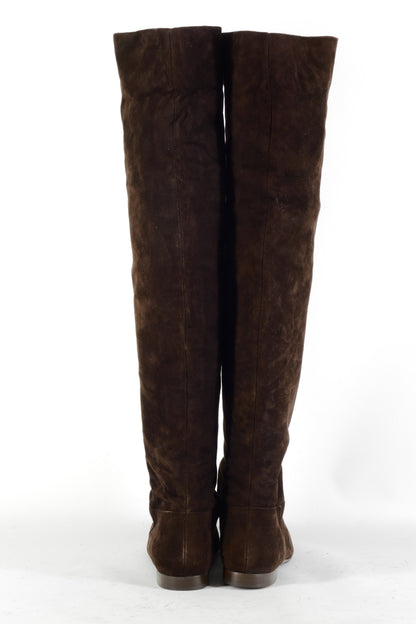 BUUTS Uli Knecht Overknees Wildleder dunkelbraun 225022-5