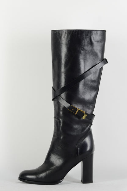 BUUTS Massimo Dutti Stiefel Leder schwarz 225023-1