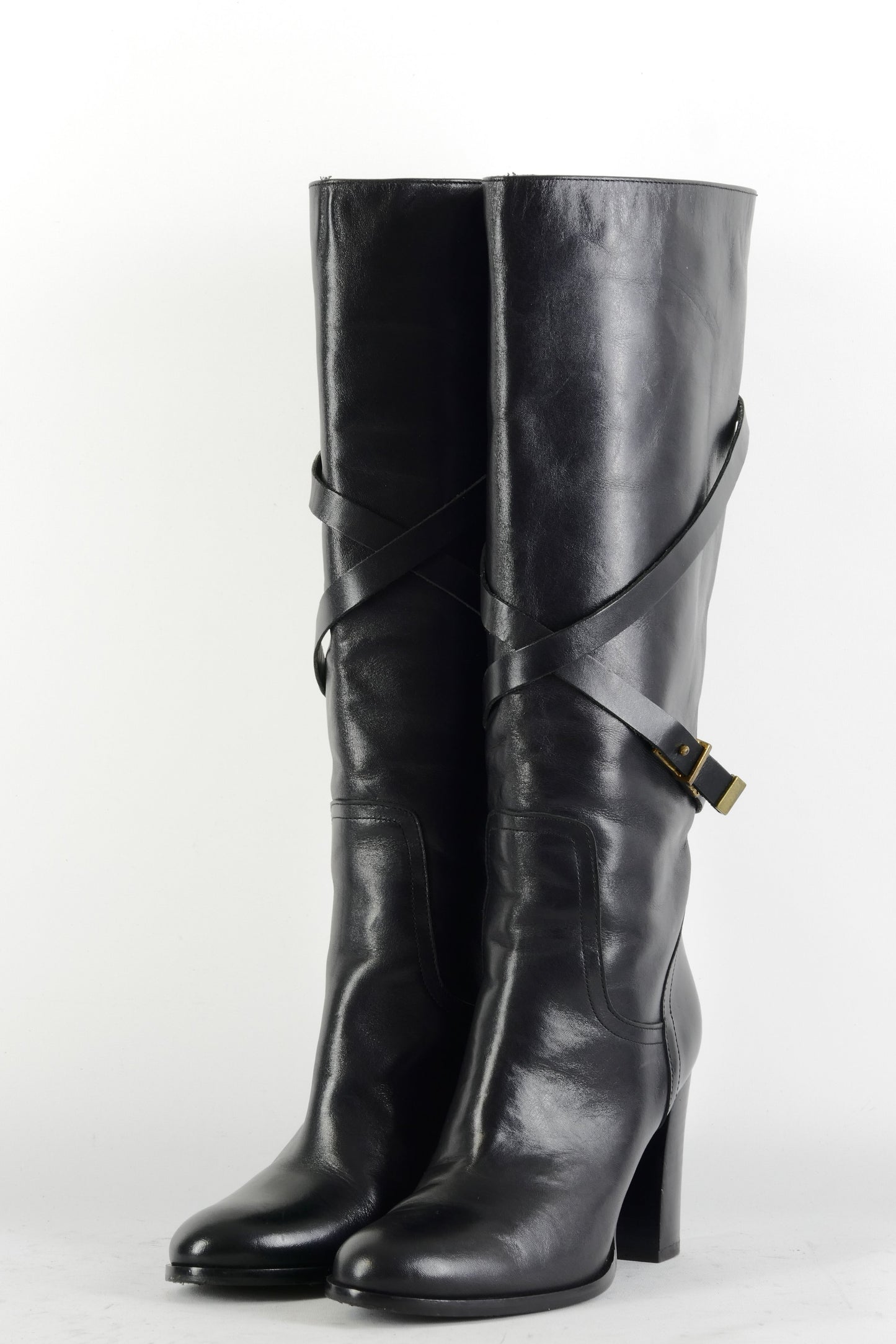 BUUTS Massimo Dutti Stiefel Leder schwarz 225023-2