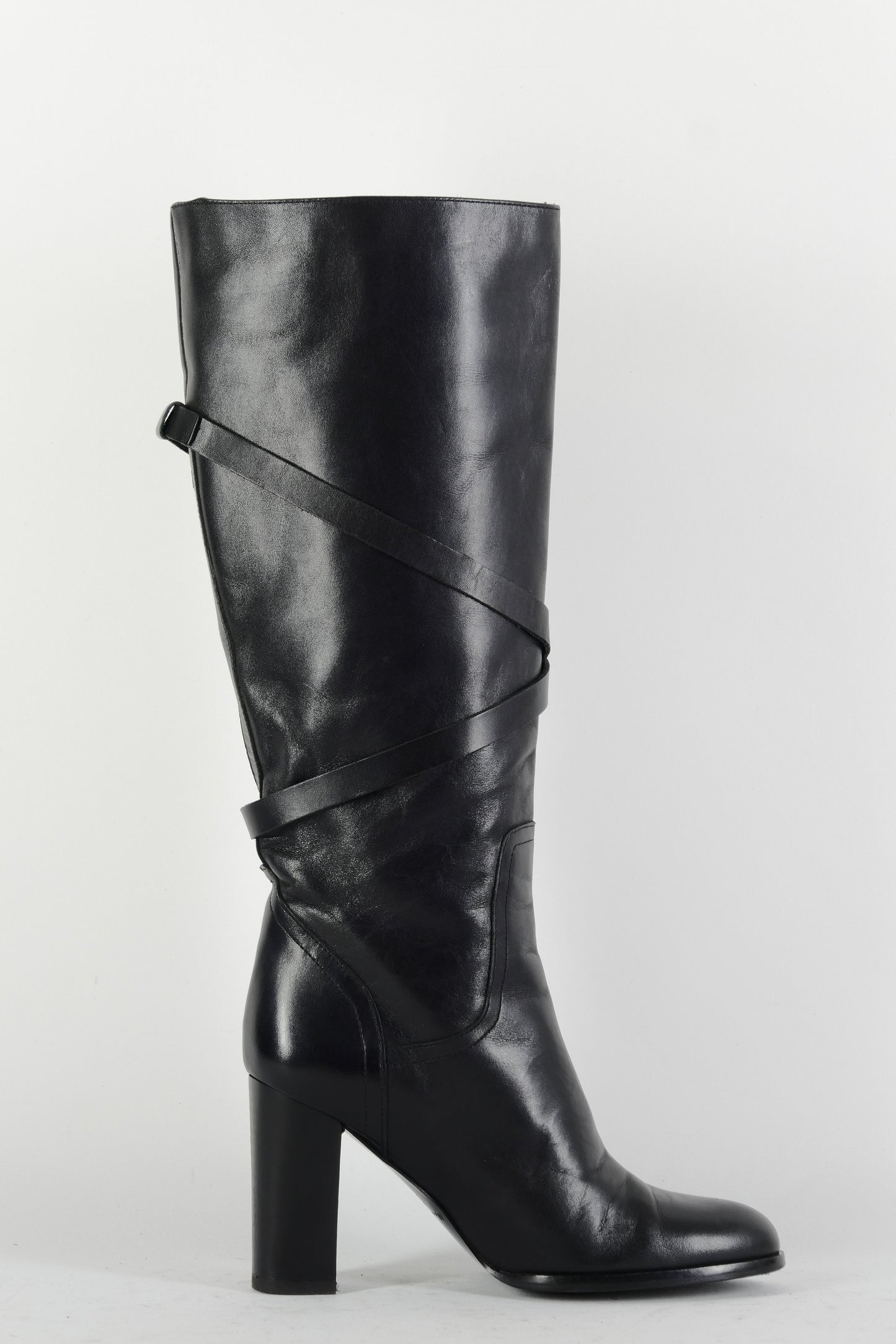BUUTS Massimo Dutti Stiefel Leder schwarz 225023-3